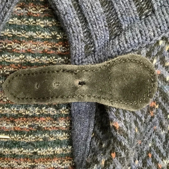 CHIARAMENTE Navy Tweed Duster Cardigan Size M - Picture 10 of 15